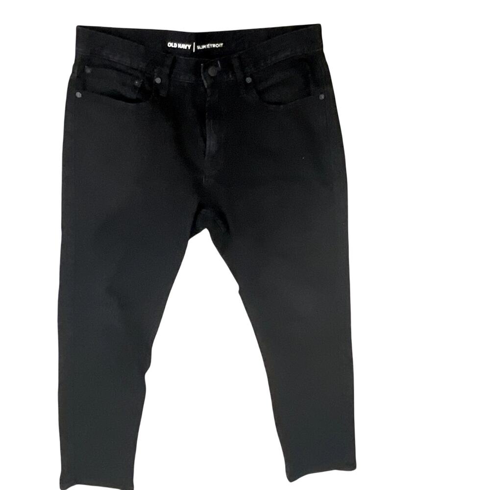 Old Navy Men's Slim Built-In Flex Jeans - Black - 34x32